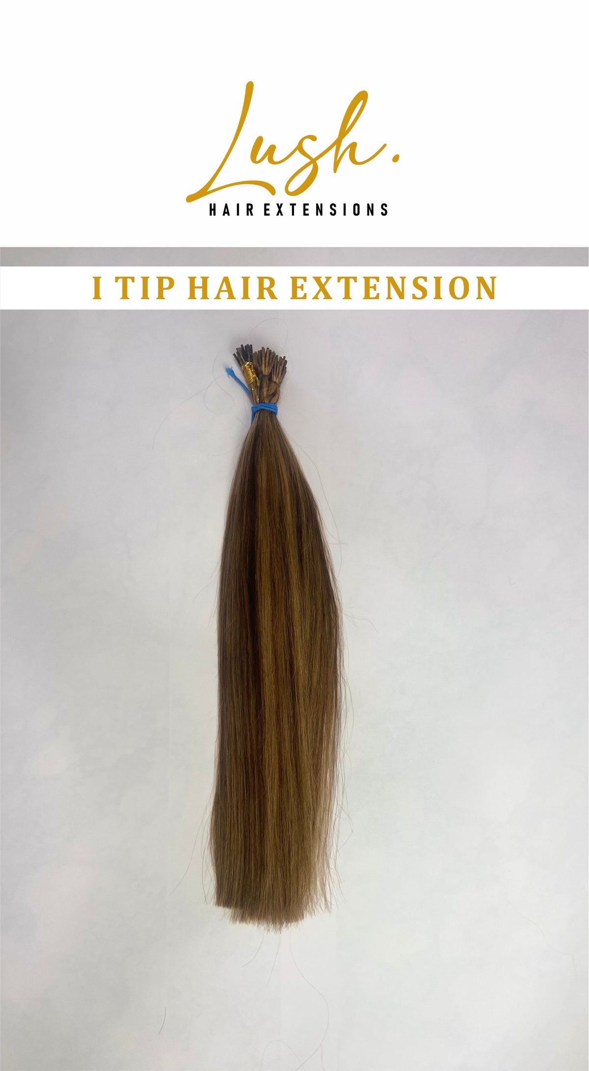 I TIP HAIR EXTENSION BRWN 22"