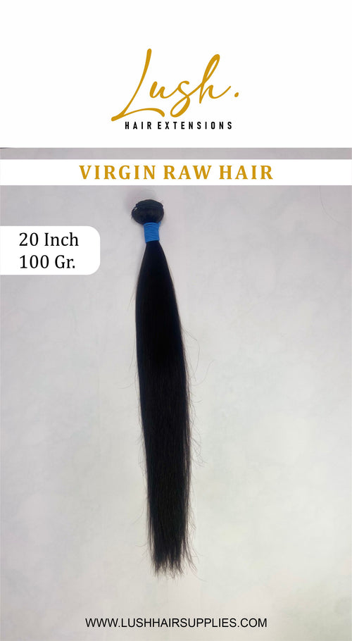 RAW HAIR EXTENSION BLCK 20"